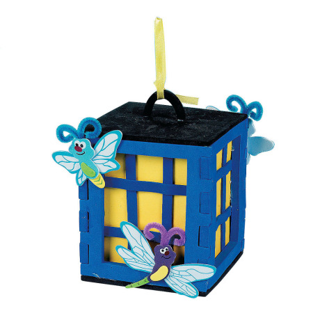 儿童diy创意粘帖eva手工制作立体鸟笼组合套创意礼物4个装ef00814