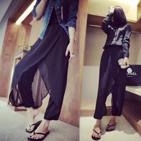 【雪纺哈伦裤】_潮休闲裤图片_潮松紧休闲裤价格_搭配分享 - 爱逛街