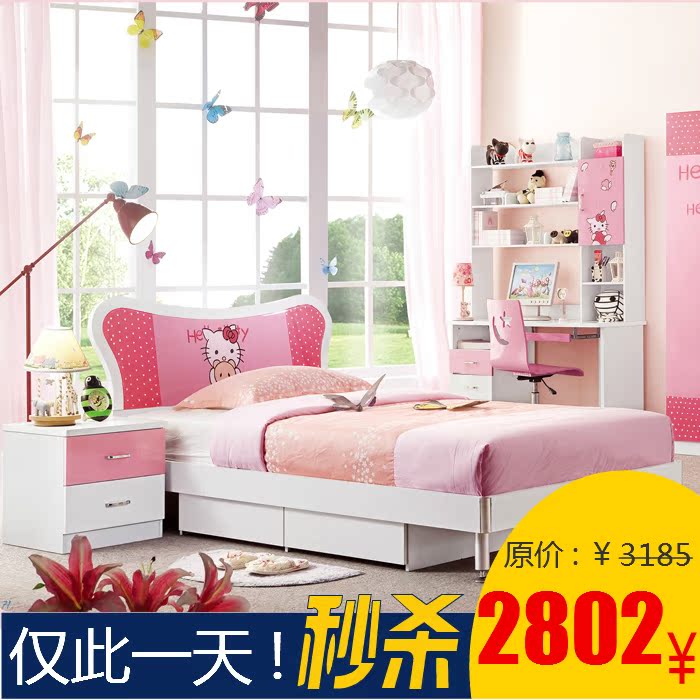 

Детская кровать Pine fairy tales Hello Kitty 1.2 1.5