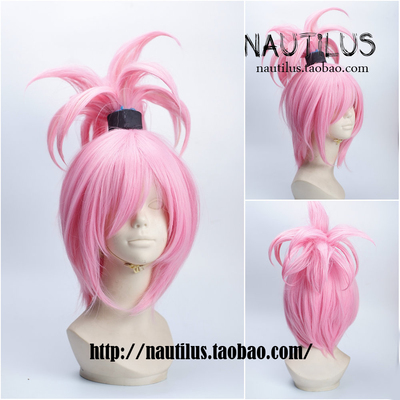 taobao agent [Nautilus] Handmade Custom Fairy Sword Qixia Biography Wang Pengxu pink cosplay wig