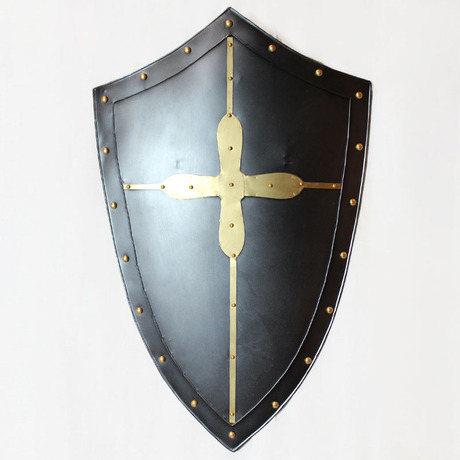欧式墙面装饰十字盾牌大号中世纪铁艺复古酒吧壁挂餐厅盔甲推荐