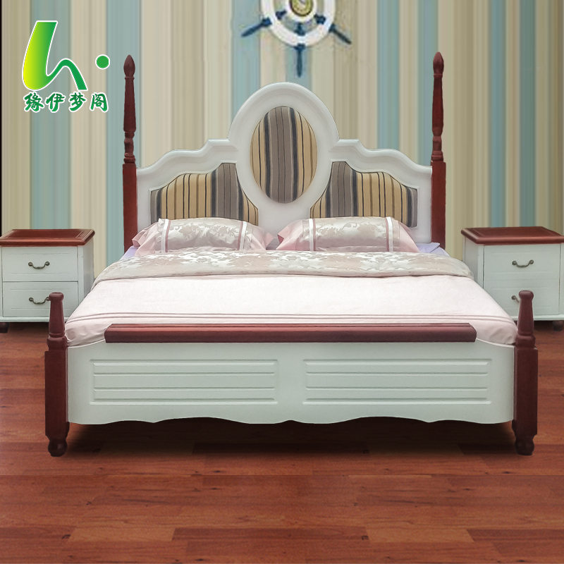 

Кровать из массива дерева Margin of dream house 1.8