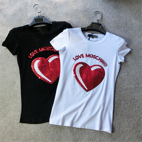 女装夏季love爱心短袖t恤上衣服休闲学生闺蜜姐妹装