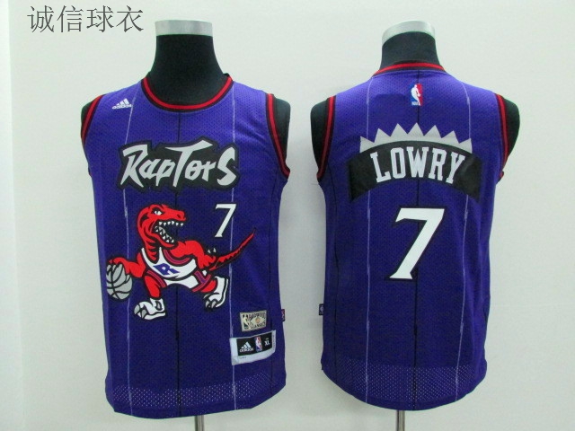 

одежда для занятий баскетболом Youth kids #7 Kyle Lowry Toronto Raptors NBA Jerseys Purple