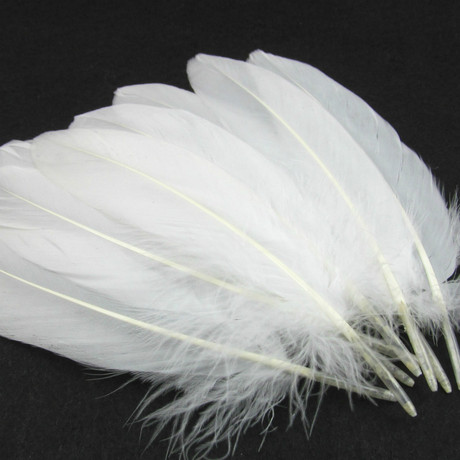 19色厂家批发diy羽毛材料 鹅毛 大飘彩色羽毛飘毛50根5元