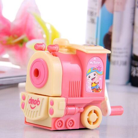 【小火车削笔机】_卡通削笔机图片_手摇转笔刀价格_搭配分享 - 爱逛街