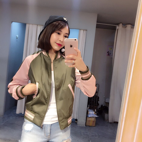 【棒球服女短外套】_女短外套图片_棒球服短外套价格_搭配分享 - 爱