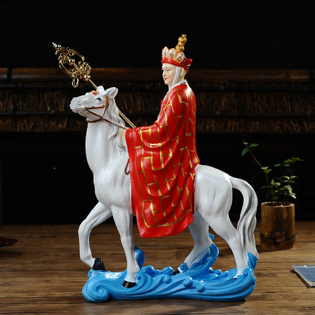西游记唐僧倒流香摆件白龙马摆件唐三藏骑白龙马倒流香树脂工艺品