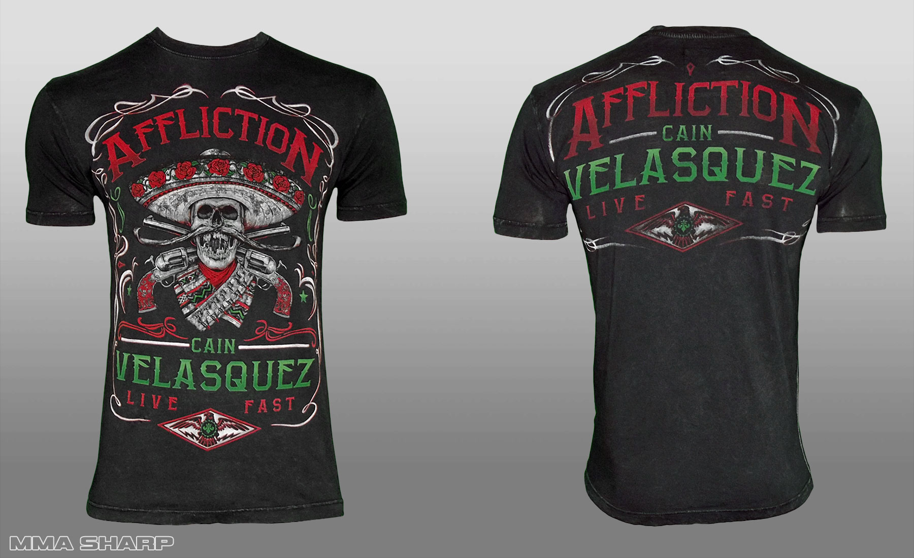 

Футболка мужская MMA 193 Affliction Youth Cain Velasquez Caudillo UFC 188 Shirt