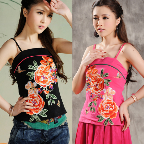 可调节吊带抹胸