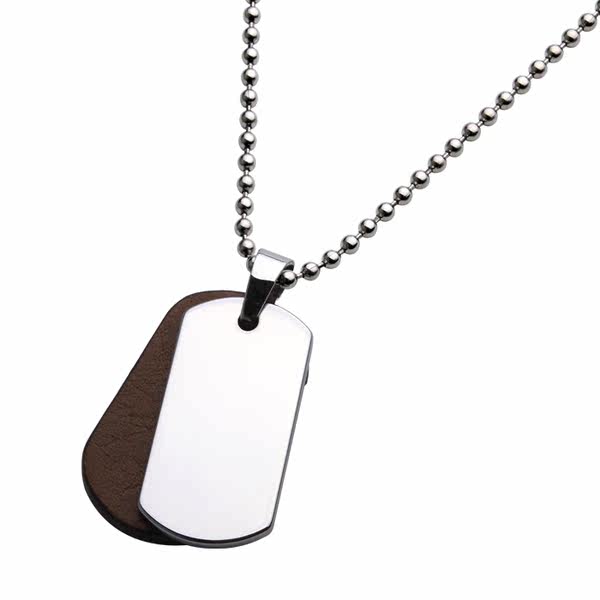 Вольфрамовая сержант -карта подвески / ожерелье / кулон Может личность надпись европа и америка мужской аксессуары солдаты бренд бесплатная доставка