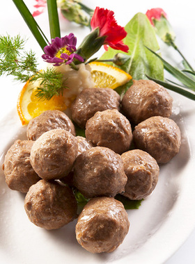 美味地道/爽口潮汕特产新鲜现做传统美食汕头牛丸正宗手打牛肉丸