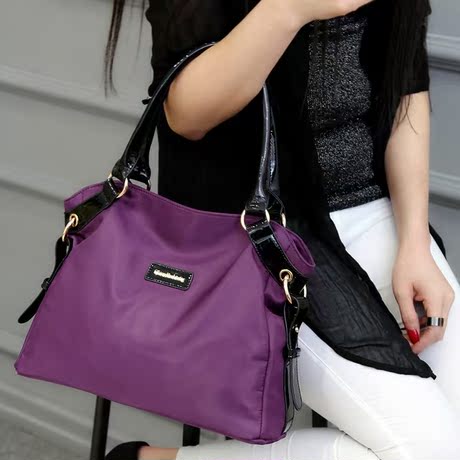 春夏新款防水尼龙女牛津布包帆布包欧美时尚单肩斜挎包女士包包