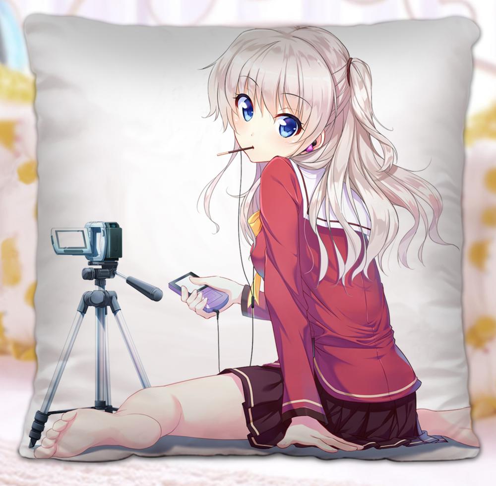 16 charlotte夏洛特友利奈绪抱枕方形双面照片定做靠垫学生午休礼物