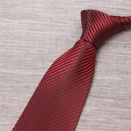 Свадебный галстук мужской красный полосатый зажимной темно -красный свадебный невесток бизнес -семейный бизнес широкий полиэстер Wide 8 см.