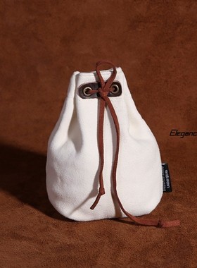 品牌麂皮盘珠袋 紫檀 抛光 佛珠 把玩鹿皮文玩袋子锦囊大号百宝囊