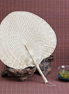 清仓 日式杂货云龙纸纯白纸扇团扇女式随身扇子实用礼品空白耐用