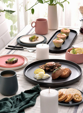 乐盈弘 西餐盘子点心碟酒店摆台餐具家用早餐饺子水果寿司牛排盘   