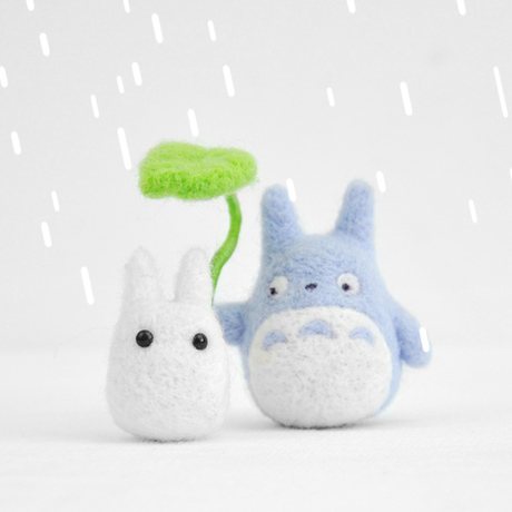 [龙猫]苏朵动漫呆萌系童话系羊毛毡戳戳乐diy材料包