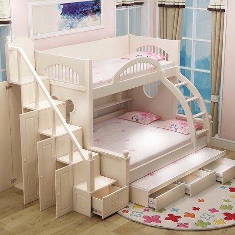 【城堡床】_儿童女孩双层床图片_女孩儿童双层床价格_搭配分享 - 爱