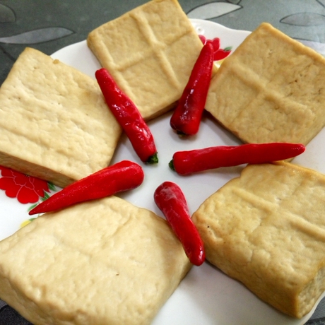 90      新鲜原味豆干农家小磨豆腐干传统熟食方豆干香豆腐私房菜千叶