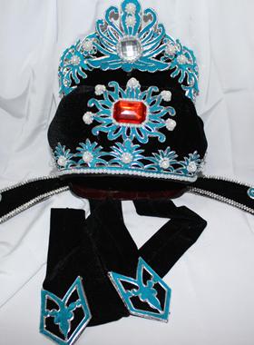 戏曲小生头饰 越剧秀才帽 公子帽 黄梅戏才子帽子 高端点绸小生巾