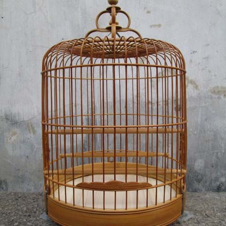 芙蓉鸟金青鸟竹制装饰鸟笼老竹笼绣眼笼小鸟白眼鸟笼子餐具