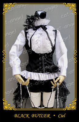 taobao agent ★ Cat Angel COS ★ Black Pacific Master Charles Black and White Set Make 50 % off the head of the head for the year