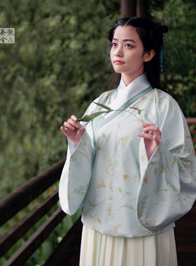 【流烟昔泠】豆蔻年华少女系列汉服刺绣女大袖衫襦裙-杜若