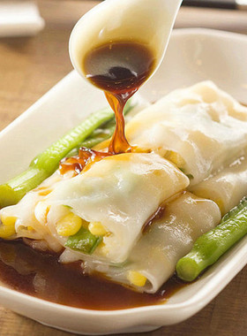 白兰花拉肠粉 水磨肠粉 qq爽口肠粉 卷肠粉 490g