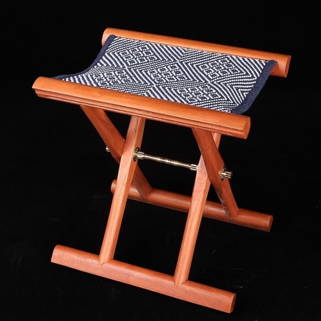 特价山东红木马扎 实木精品工艺马札凳 送老人礼品折叠便携靠背椅