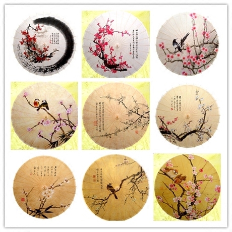 古风油纸伞装饰灯伞晴雨伞舞蹈伞cos道具防紫外线古装伞国画梅花