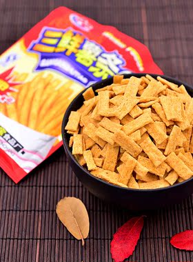 80后怀旧零食品 老北京锅巴 怀旧版 南街村 麻辣味 45g河南特产
