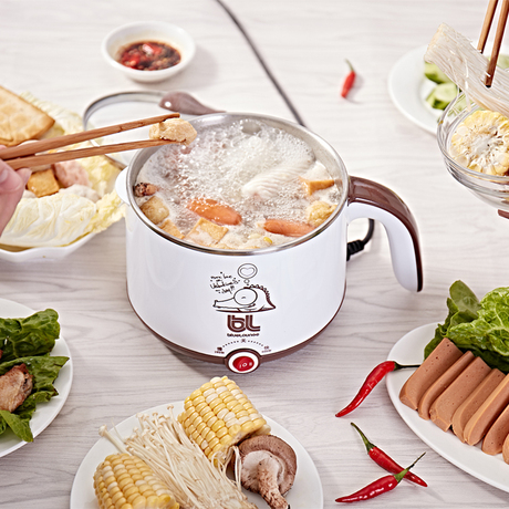 00      bluelounge多功能小型火锅电热锅杯迷你寝室煮面锅学生宿舍电