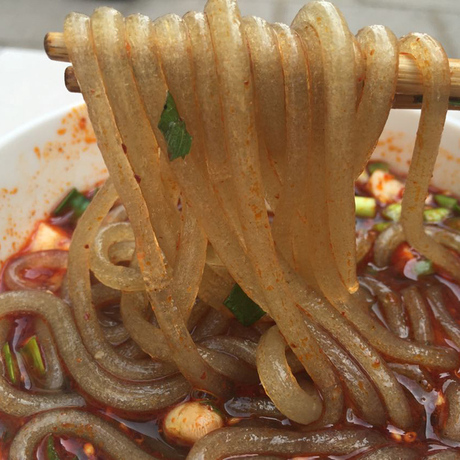 粗红薯粉条