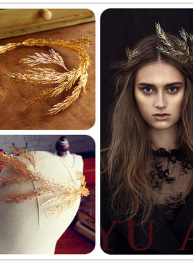 预定 美国金属达人francis 中世纪复古绝美盘发发包 发饰 巴洛克