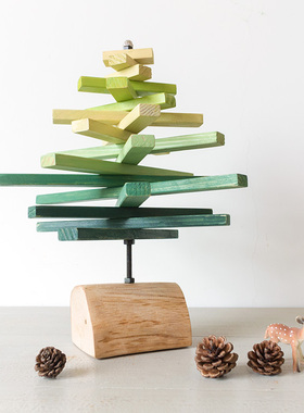 00       尼可儿   发布了  原创配色木条树形摆件创意个性摆设礼物