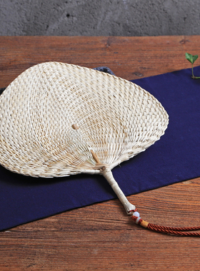 清仓 日式杂货云龙纸纯白纸扇团扇女式随身扇子实用礼品空白耐用