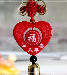 活性炭雕汽车车挂饰品出入平安福保平安车子车饰品车内车用品创意