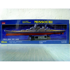 Корабль 奇嘉（原正德福）013 30cm 电动美国密苏里号战列舰塑料拼装模型 Positive Telford