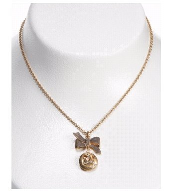 

Ожерелье JUICY Couture Juicycouture Icons Heart Bow Locket