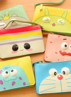 80       亲*的   发布了  艺蓝 立体卡通,萌眼皮质迷你单肩包手机包