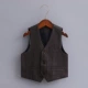 23055 серый полосатый одиночный жилет