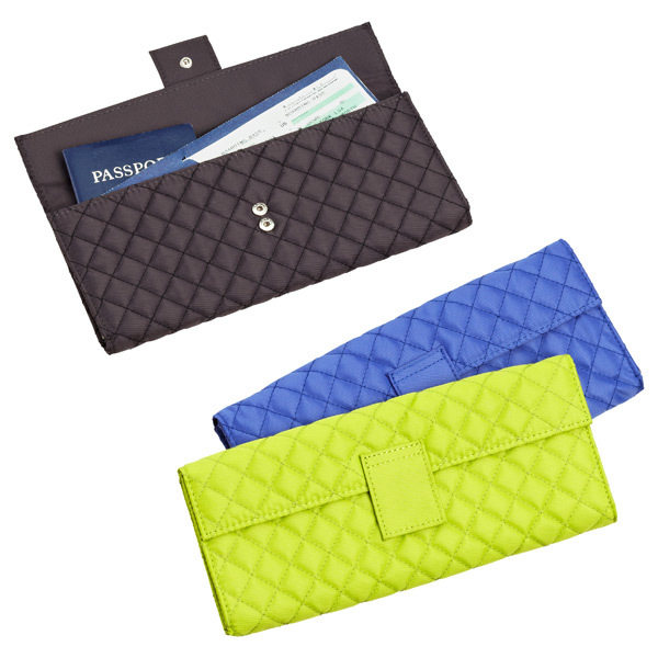 菱格钱包 milanoseries长款支票夹钱包女韩版菱格支票夹旅行票据证件