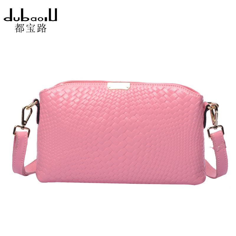 都宝路包包 都宝路真皮女包2015夏款潮新款小包女士时尚牛皮编织纹单