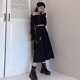 Design Significant Japanese Ribbon Skirt Female Summer A -Body Long Skirt Small cool girl wears skirts
