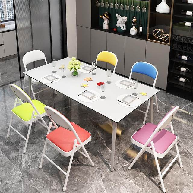 Simple stool back chair home folding chair portable office chair conference chair computer chair dining chair dormitory chair