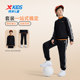 Xtep Children's Clothing Boys Suit 2025 Autumn and Winter New Children's Sportswear Sweater Trousers Two-piece Set Plus Velvet Suit