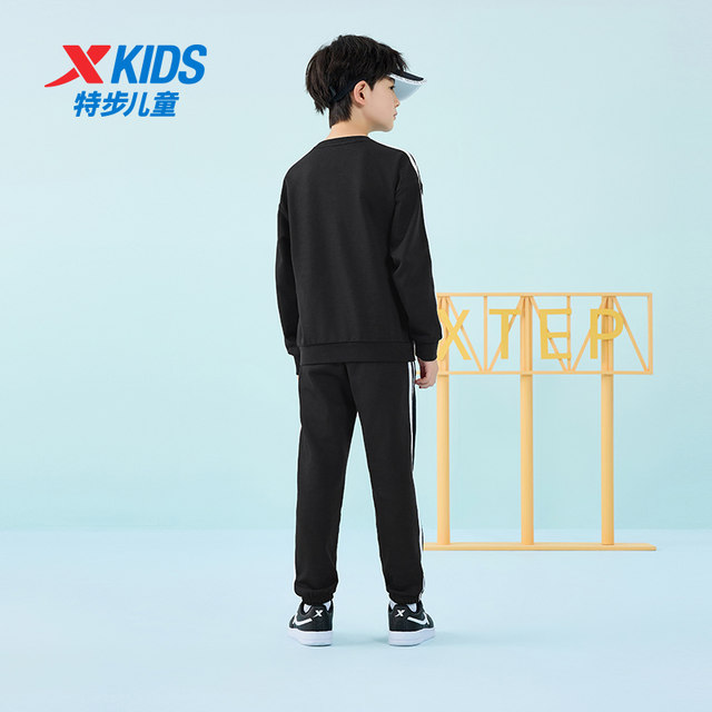 Xtep children's clothing boys' suit children's long-sleeved suit sweatshirt two-piece set