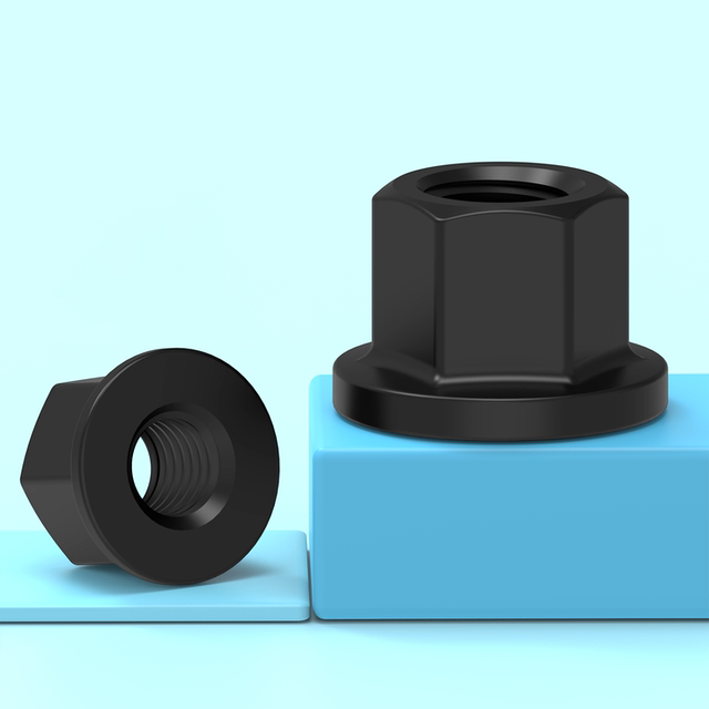 Grade 10.9 flange surface with pad nut Grade 8.8 flange nut mold pressure plate Grade 4.8 black hexagonal high nut